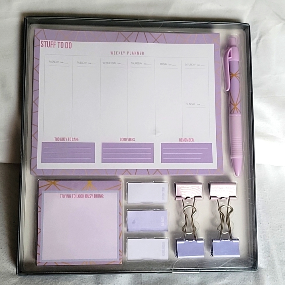 Weekly Planner set, NWT💜🎉💜🎉